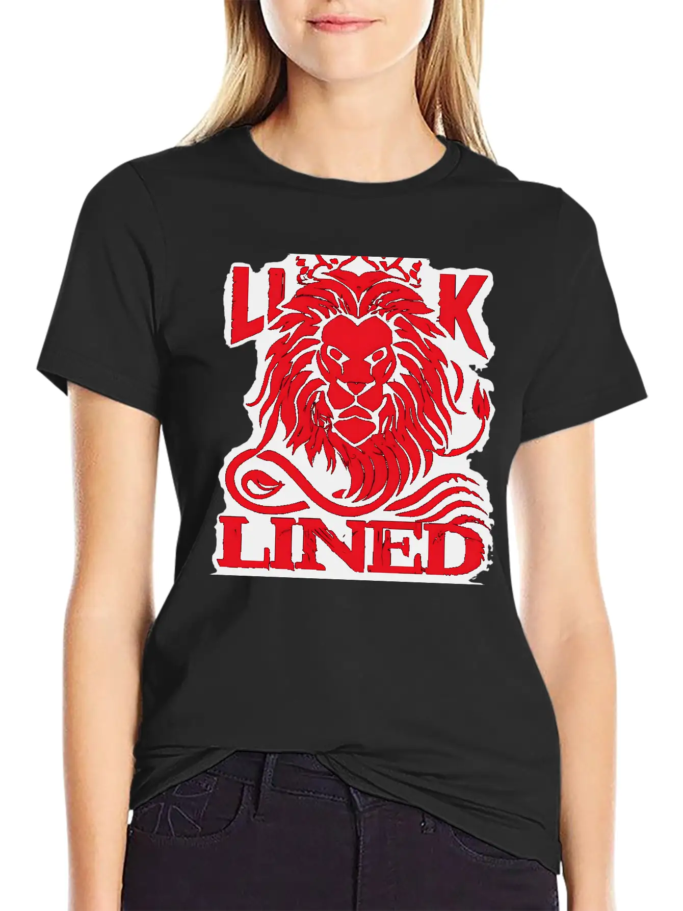 LINED LION Relaxed Everyday Tee – Lightweight And Durable Cotton