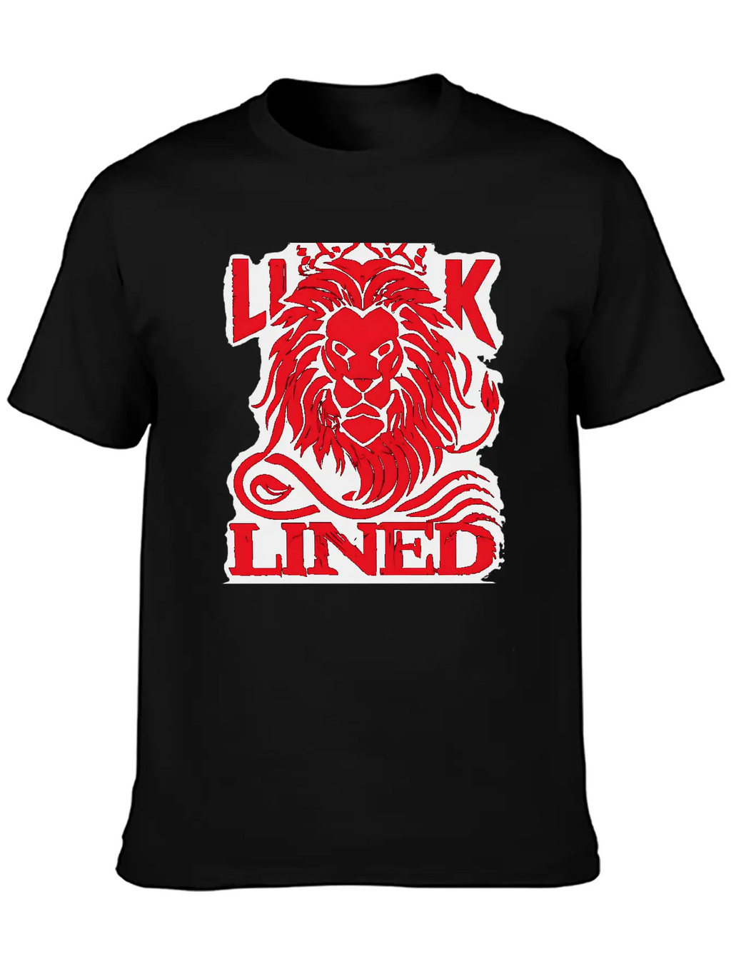 LINED LION Relaxed Everyday Tee – Lightweight And Durable Cotton