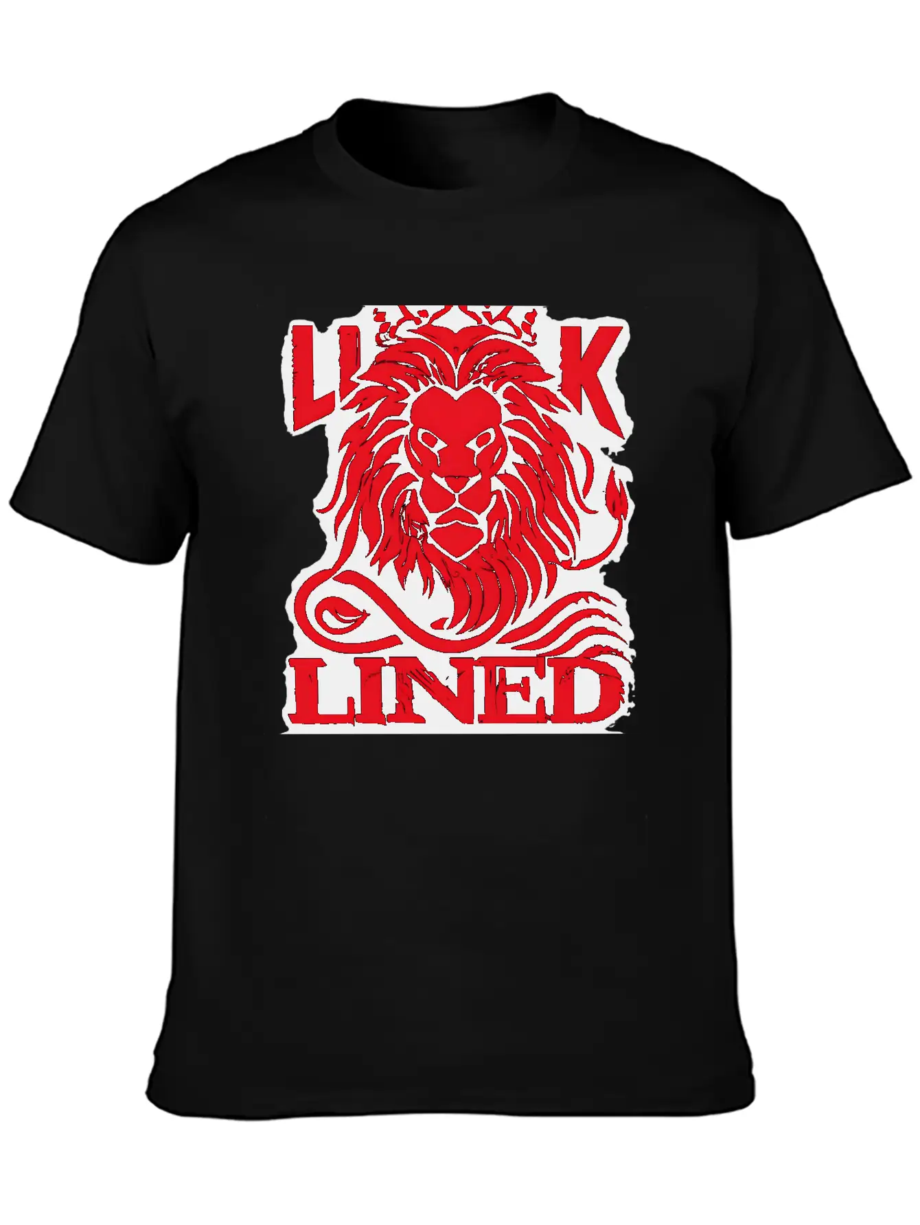 LINED LION Relaxed Everyday Tee – Lightweight And Durable Cotton