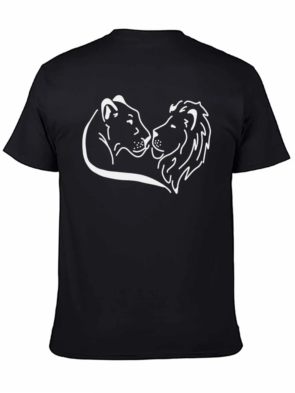 Lion Abstract Geometric Timeless Short Sleeve Tee – Comfy And Minimalist Design