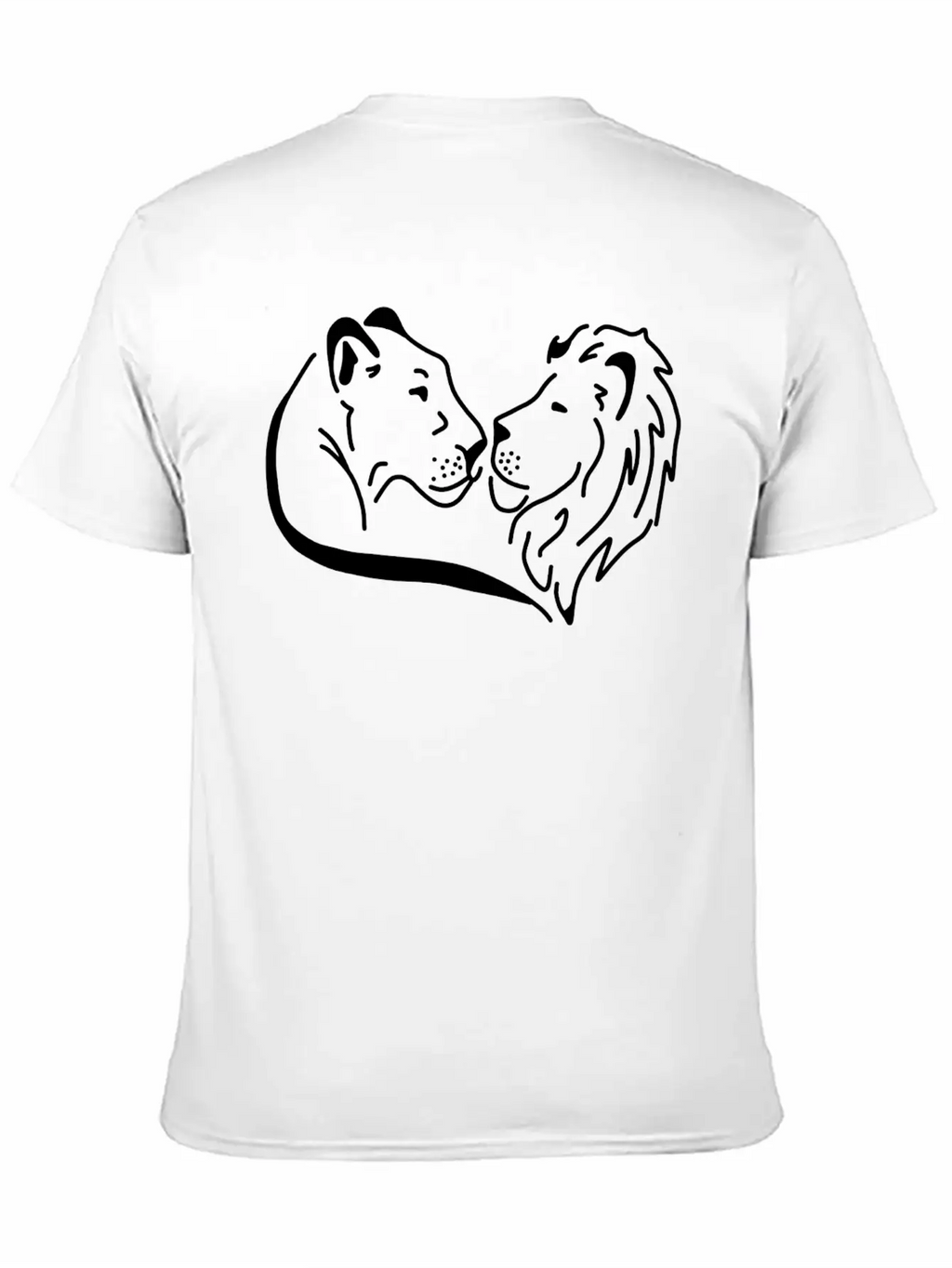 Lion Abstract Geometric Timeless Short Sleeve Tee – Comfy And Minimalist Design