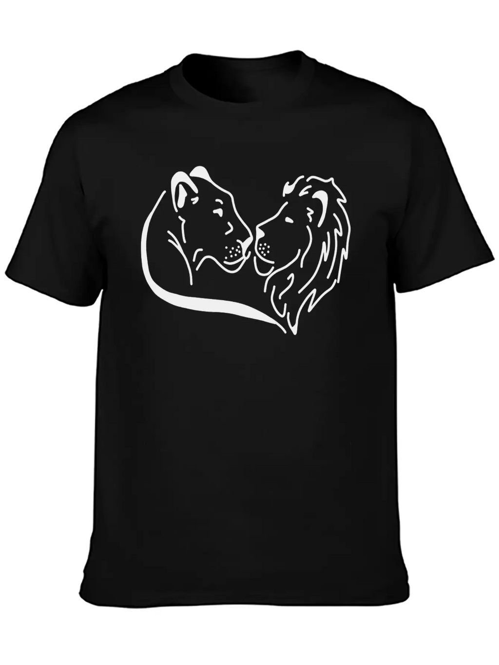 Lion Abstract Geometric Timeless Short Sleeve Tee – Comfy And Minimalist Design