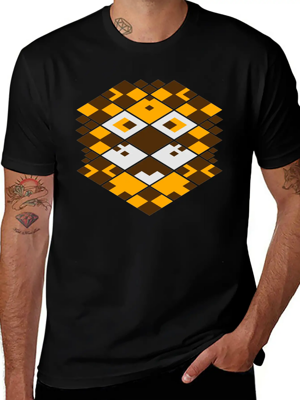 Lion Abstract Timeless Short Sleeve Tee – Comfy And Minimalist Design