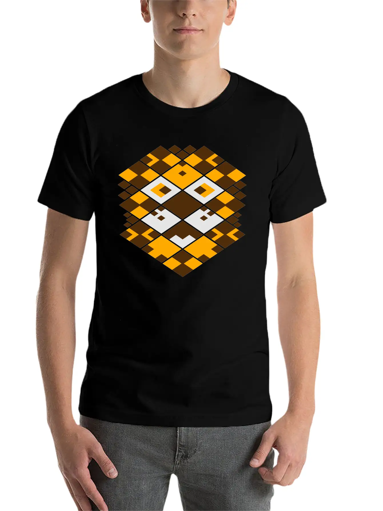 Lion Abstract Timeless Short Sleeve Tee – Comfy And Minimalist Design