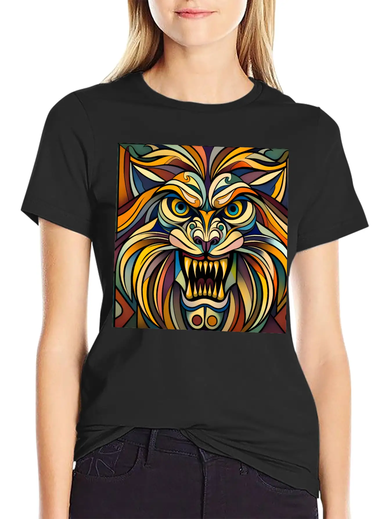 Lion Breathable Graphic T-Shirt – Perfect For Casual Days