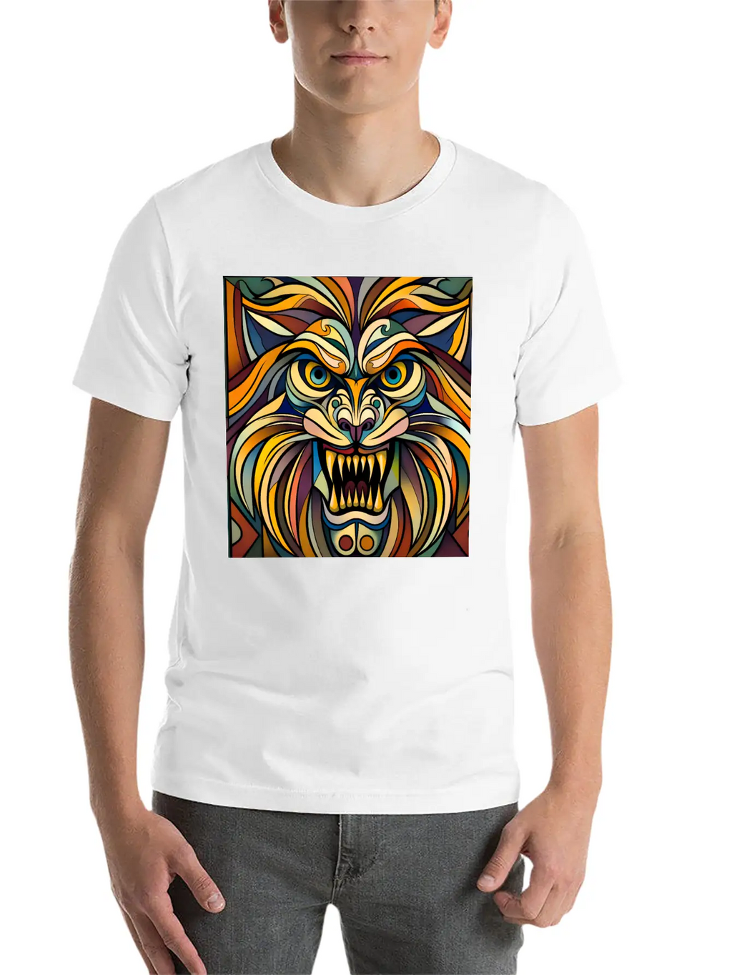 Lion Breathable Graphic T-Shirt – Perfect For Casual Days