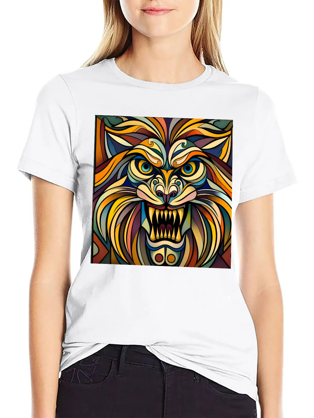 Lion Breathable Graphic T-Shirt – Perfect For Casual Days