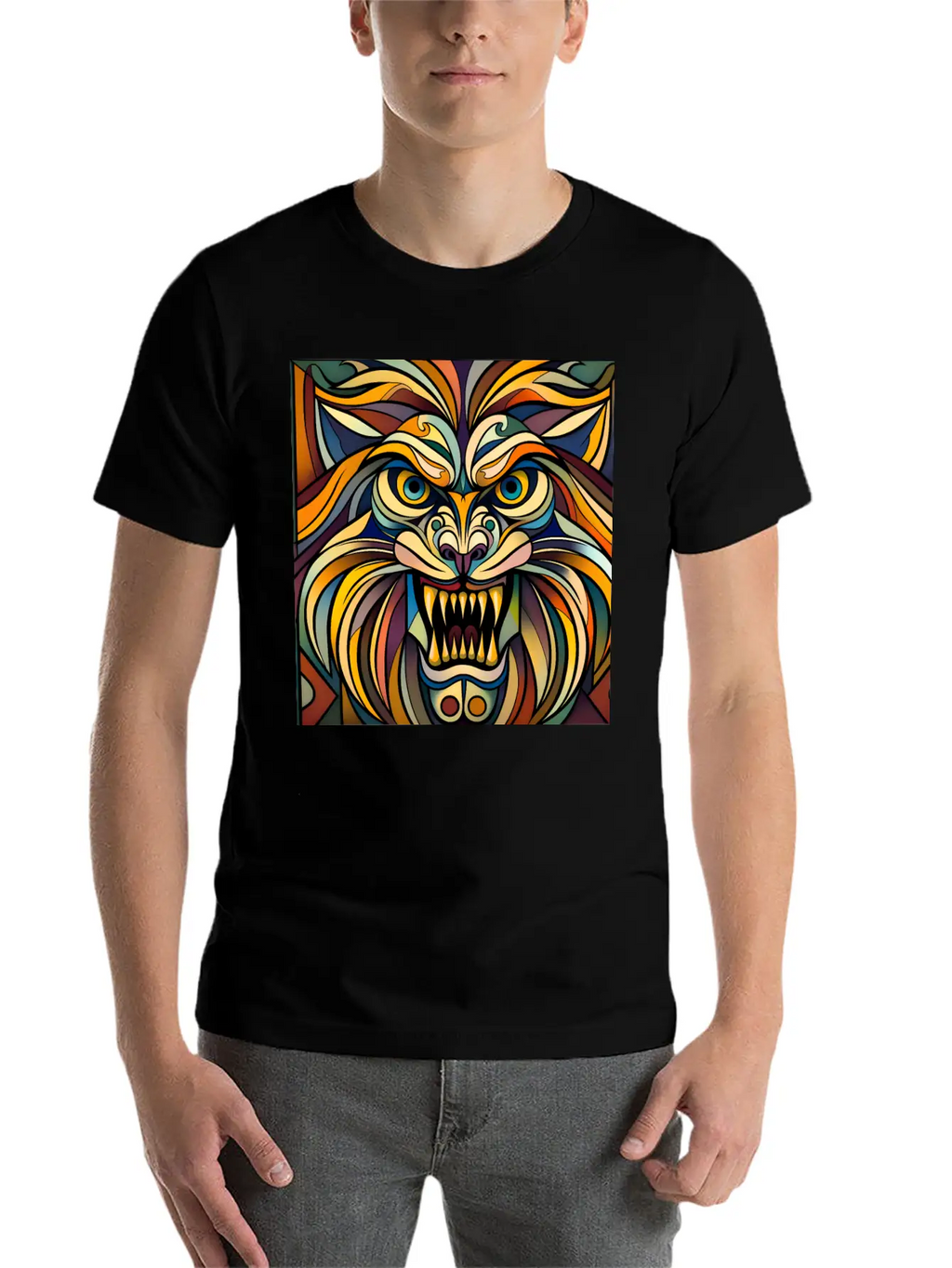 Lion Breathable Graphic T-Shirt – Perfect For Casual Days