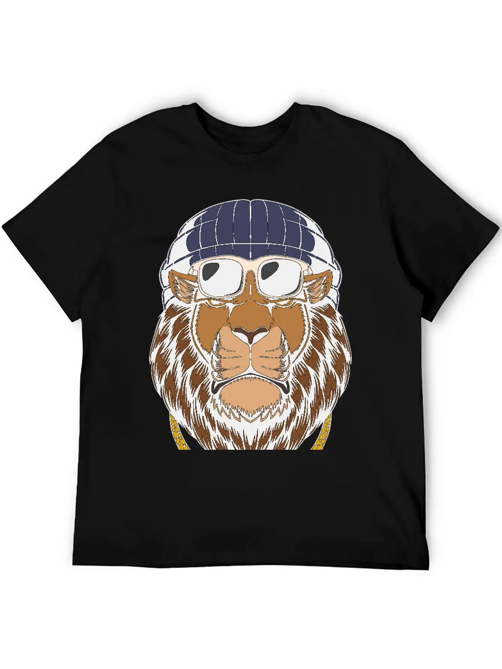 Lion, Cool Lion, Lion Attitude Basic Graphic T-Shirt – Daily Comfort In Soft Cotton