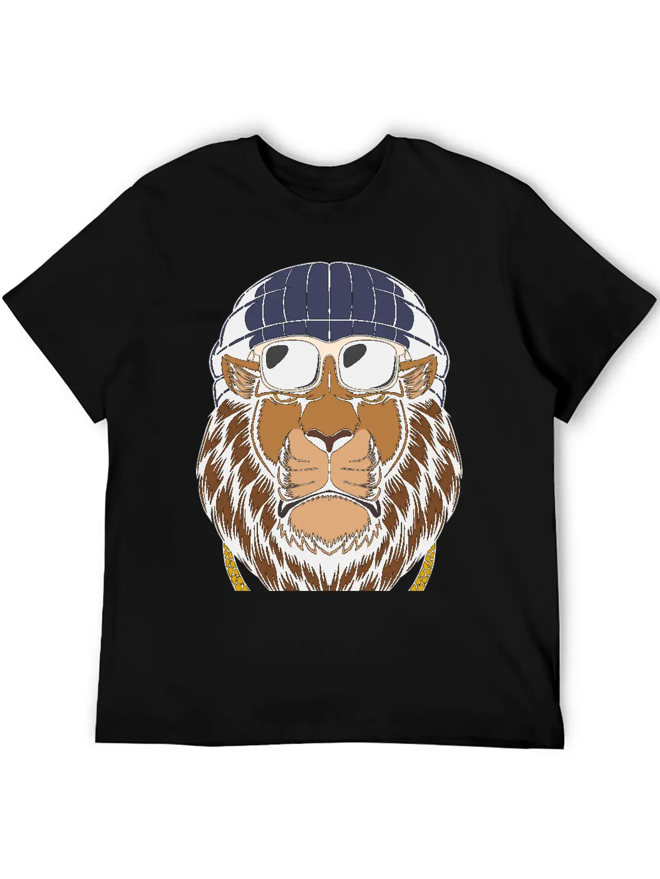 Lion, Cool Lion, Lion Attitude Basic Graphic T-Shirt – Daily Comfort In Soft Cotton