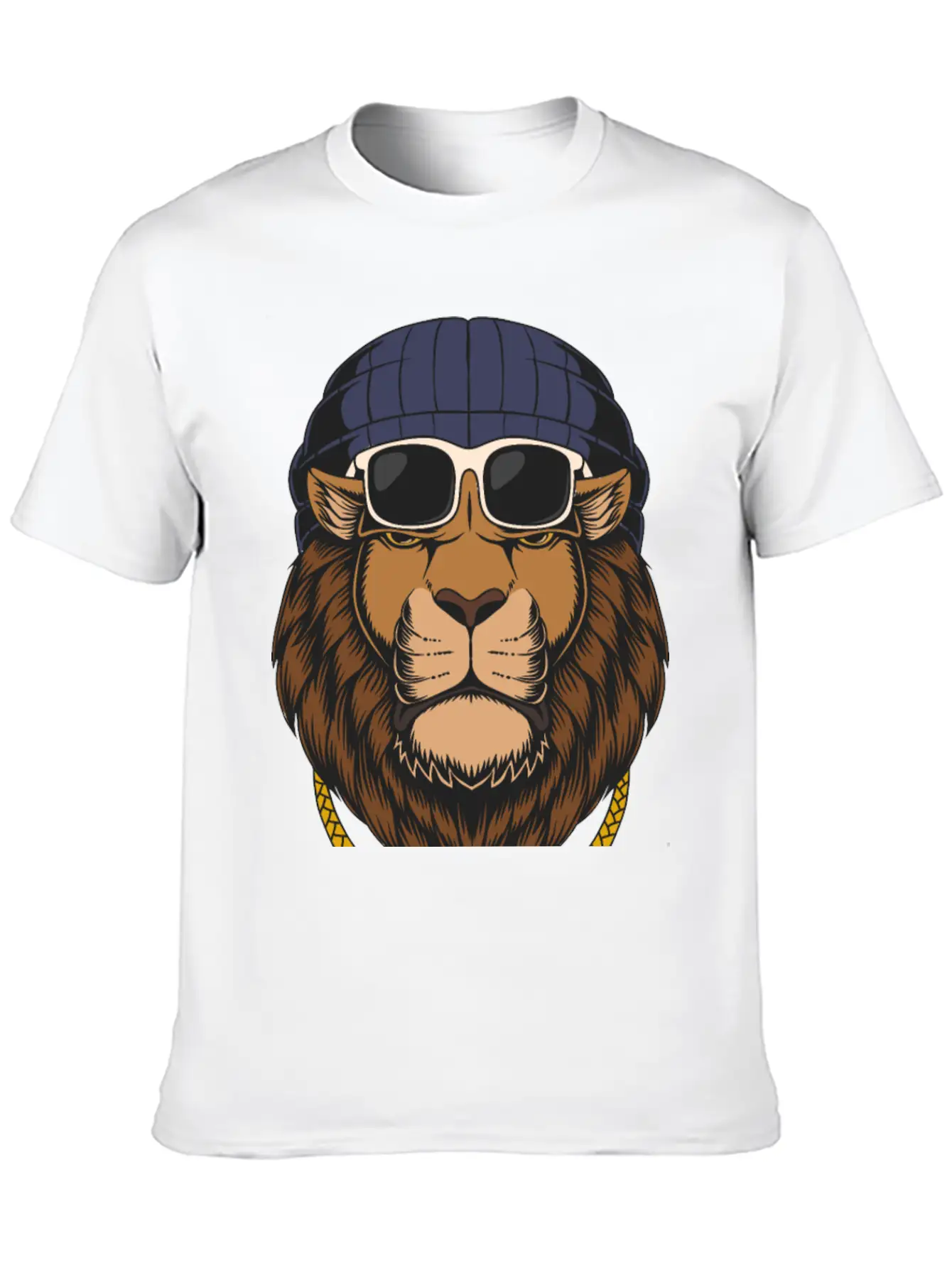 Lion, Cool Lion, Lion Attitude Basic Graphic T-Shirt – Daily Comfort In Soft Cotton