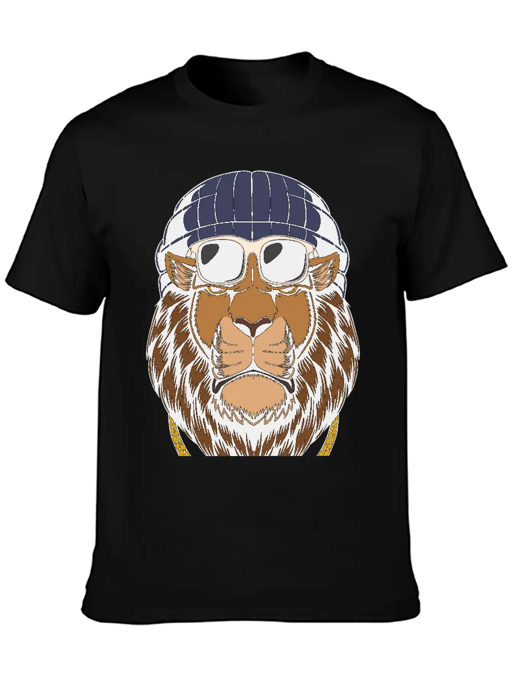 Lion, Cool Lion, Lion Attitude Basic Graphic T-Shirt – Daily Comfort In Soft Cotton