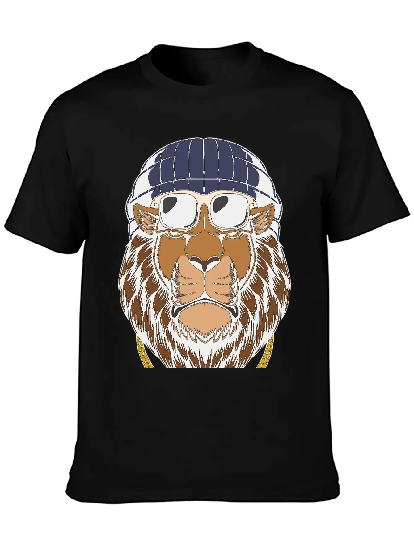 Lion, Cool Lion, Lion Attitude Basic Graphic T-Shirt – Daily Comfort In Soft Cotton