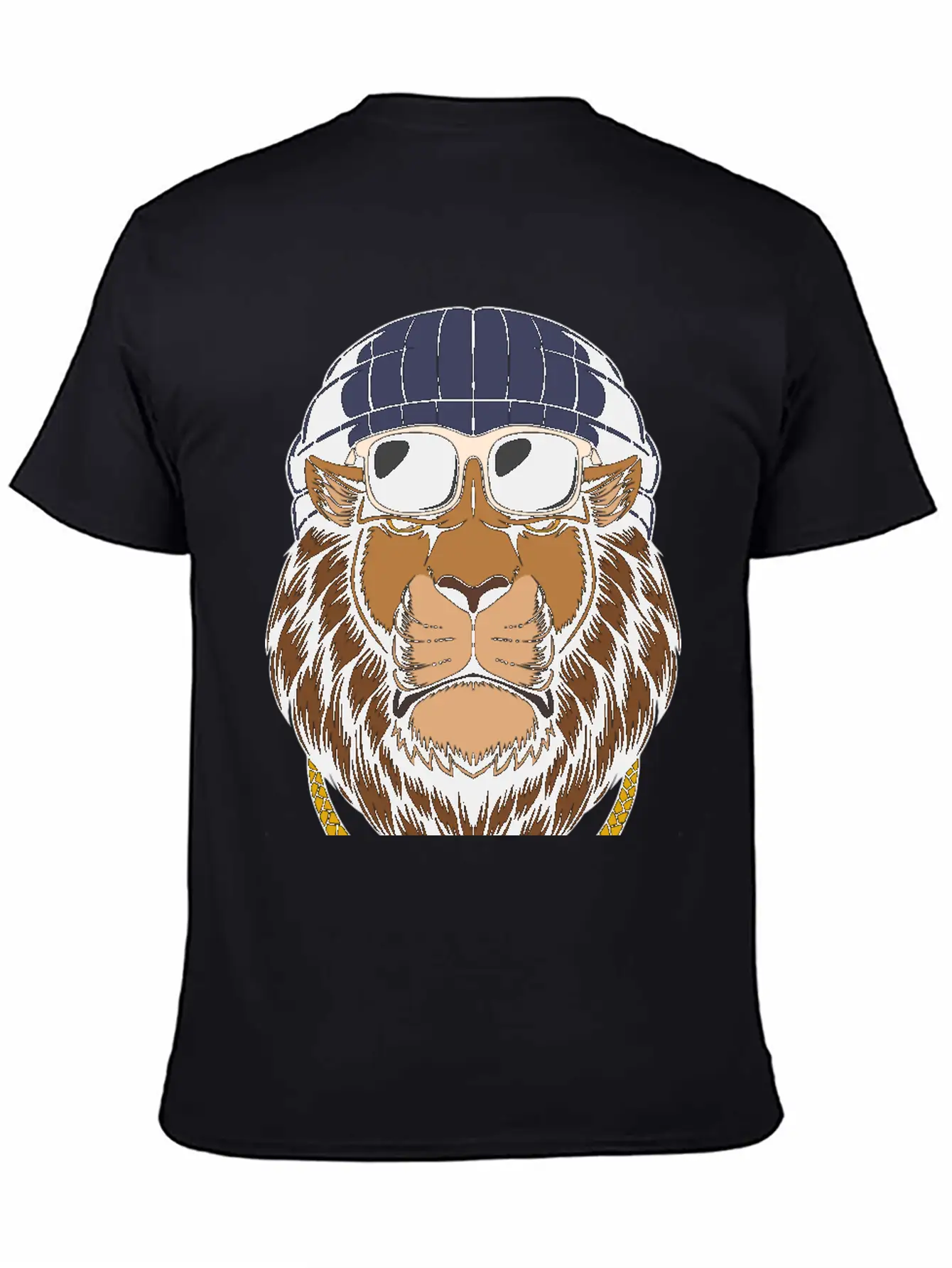 Lion, Cool Lion, Lion Attitude Basic Graphic T-Shirt – Daily Comfort In Soft Cotton
