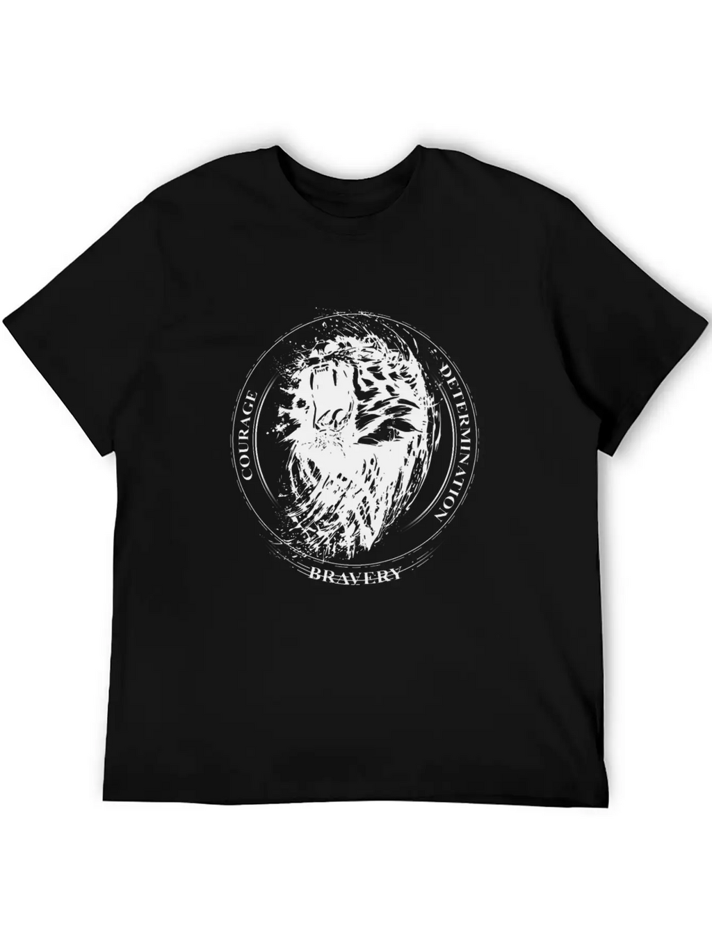 Lion Courage Timeless Short Sleeve Tee – Comfy And Minimalist Design