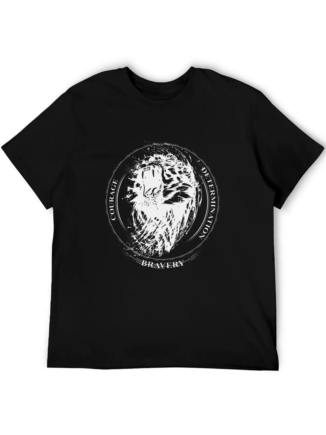 Lion Courage Timeless Short Sleeve Tee – Comfy And Minimalist Design
