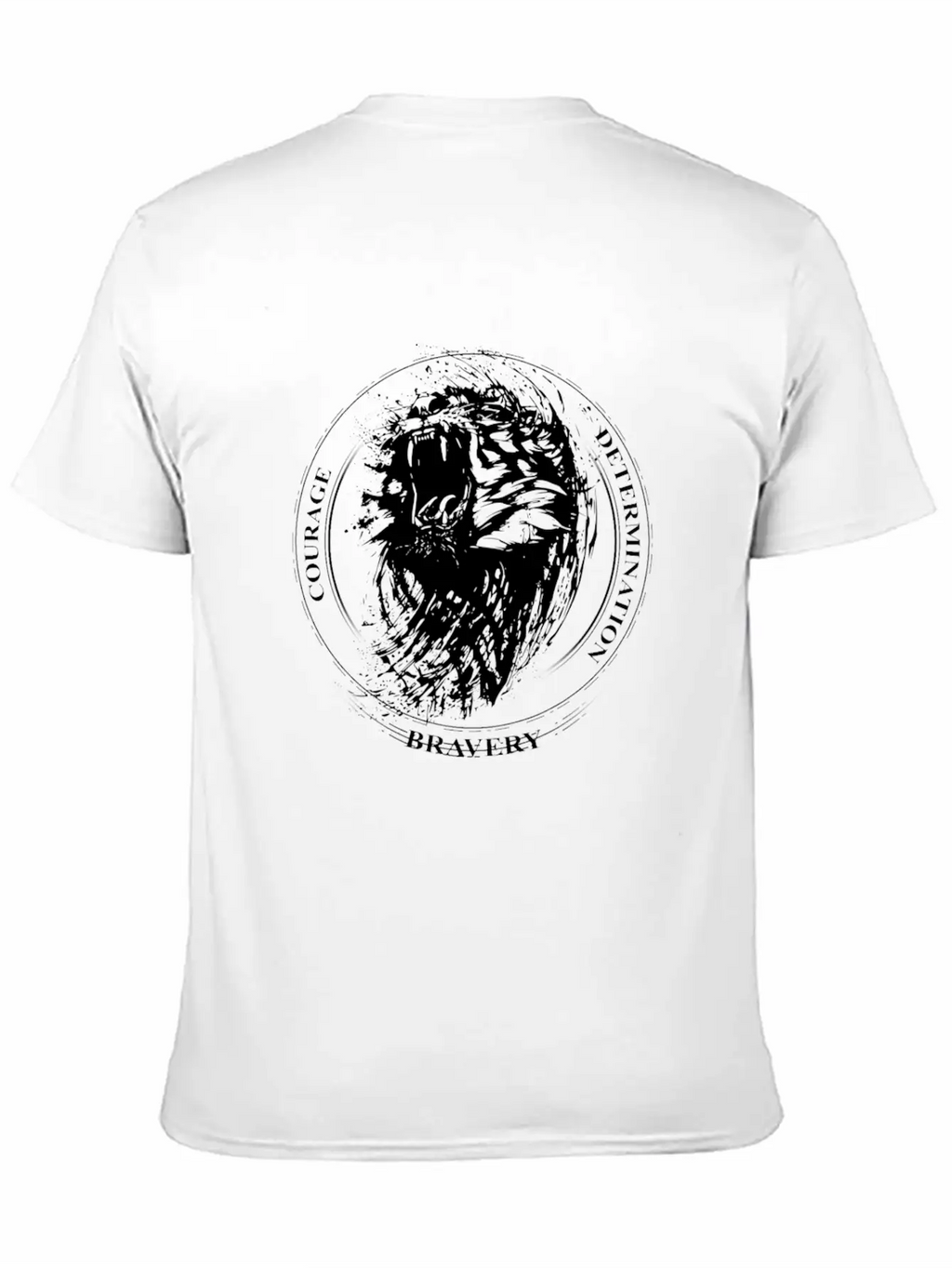 Lion Courage Timeless Short Sleeve Tee – Comfy And Minimalist Design