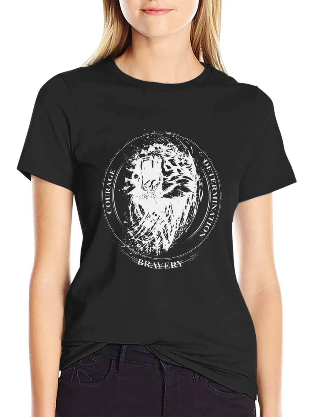 Lion Courage Timeless Short Sleeve Tee – Comfy And Minimalist Design