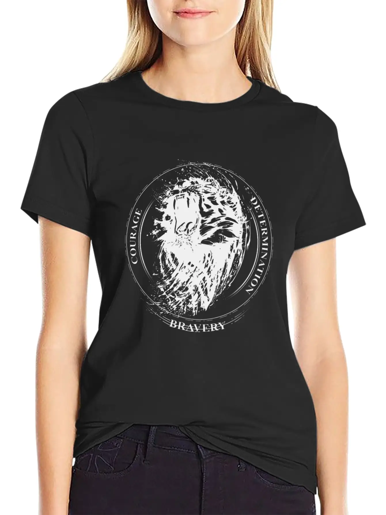 Lion Courage Timeless Short Sleeve Tee – Comfy And Minimalist Design
