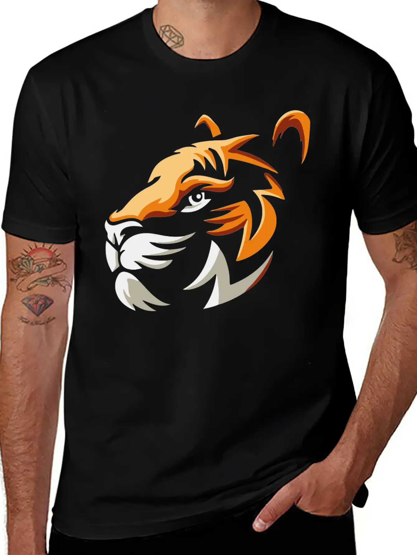 Lion Head, Roaring Lion Timeless Short Sleeve Tee – Comfy And Minimalist Design