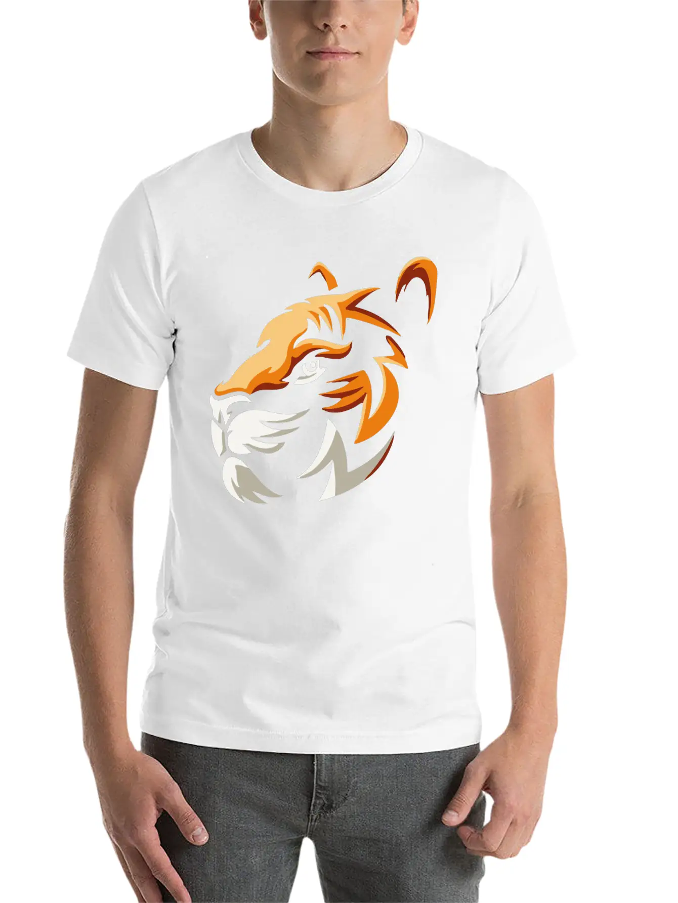 Lion Head, Roaring Lion Timeless Short Sleeve Tee – Comfy And Minimalist Design