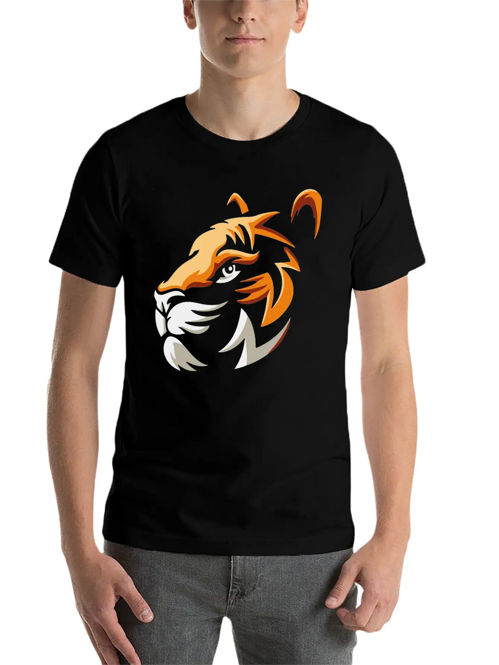 Lion Head, Roaring Lion Timeless Short Sleeve Tee – Comfy And Minimalist Design
