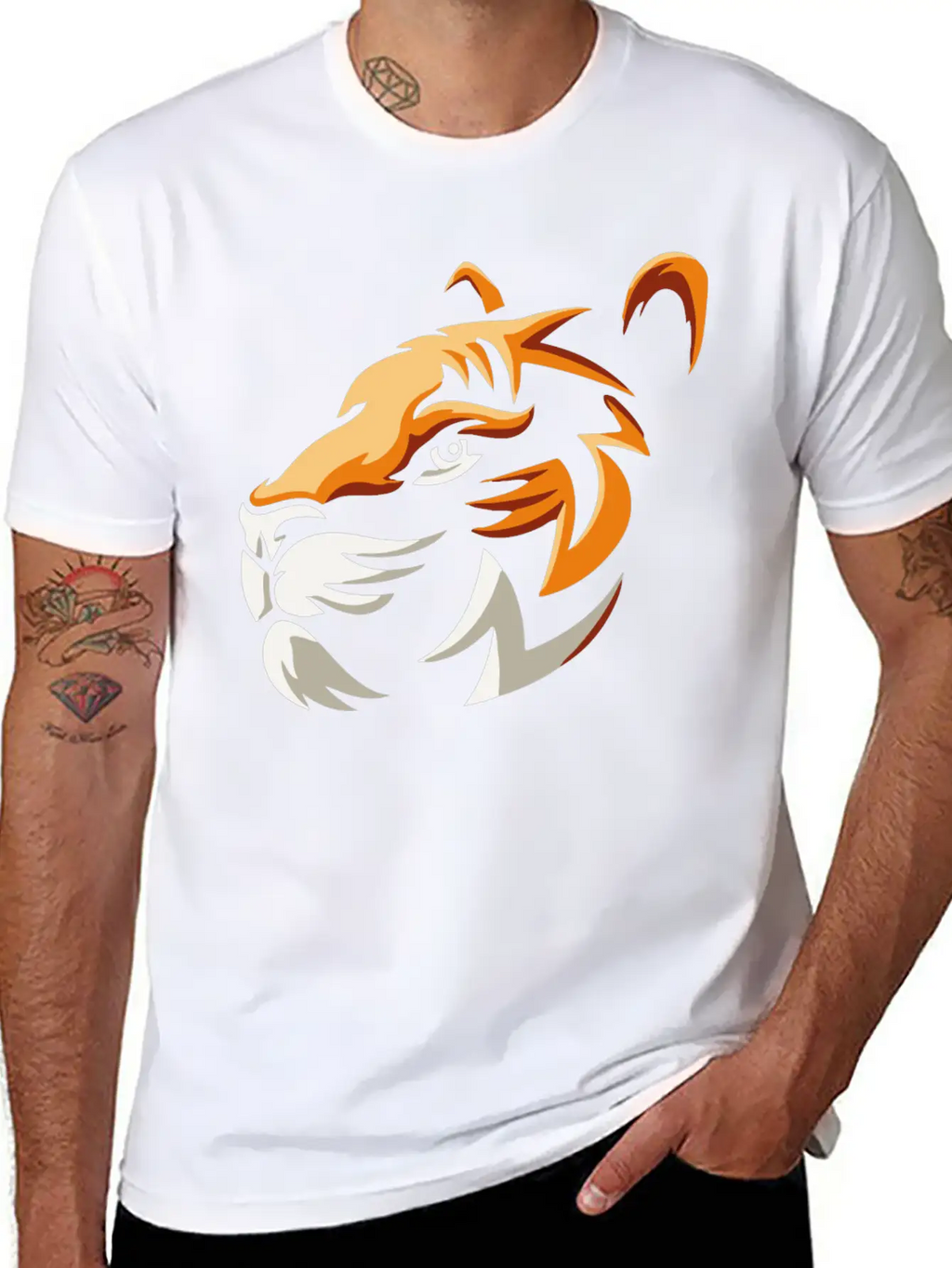 Lion Head, Roaring Lion Timeless Short Sleeve Tee – Comfy And Minimalist Design