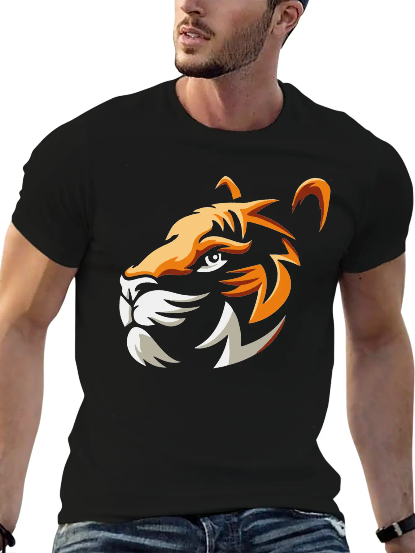 Lion Head, Roaring Lion Timeless Short Sleeve Tee – Comfy And Minimalist Design
