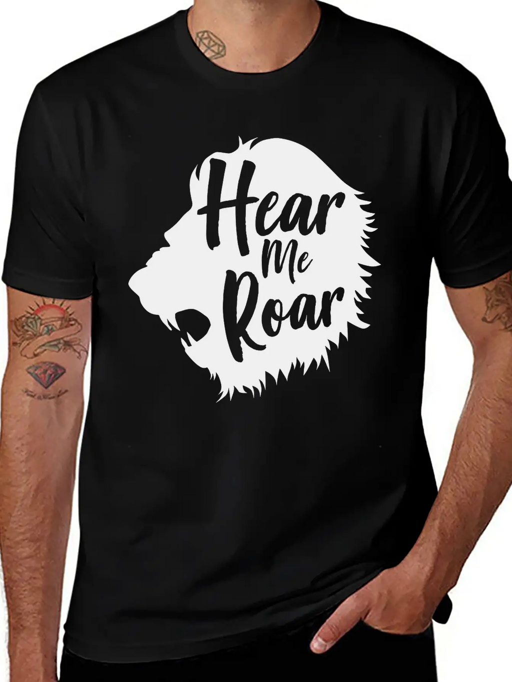 Lion. Hear Me Roar Relaxed Everyday Tee – Lightweight And Durable Cotton