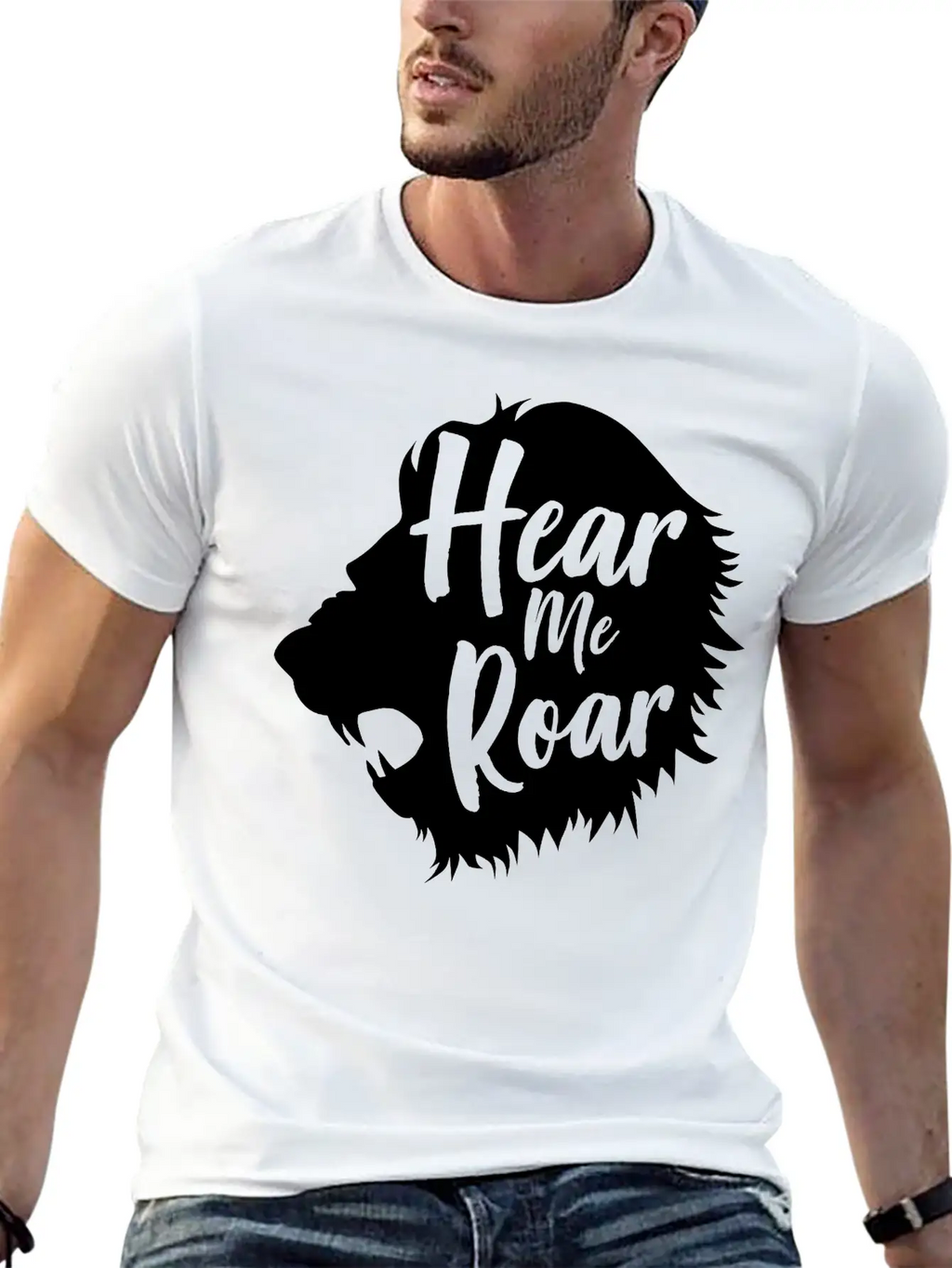 Lion. Hear Me Roar Relaxed Everyday Tee – Lightweight And Durable Cotton