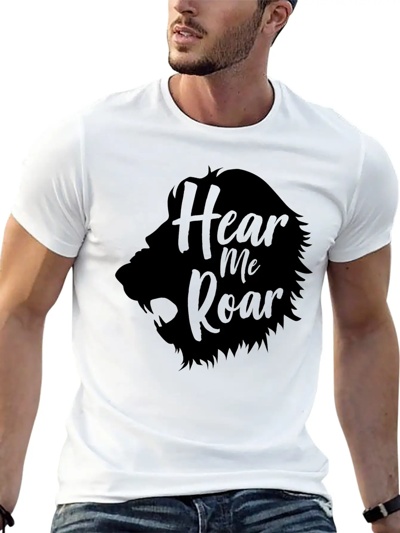 Lion. Hear Me Roar Relaxed Everyday Tee – Lightweight And Durable Cotton