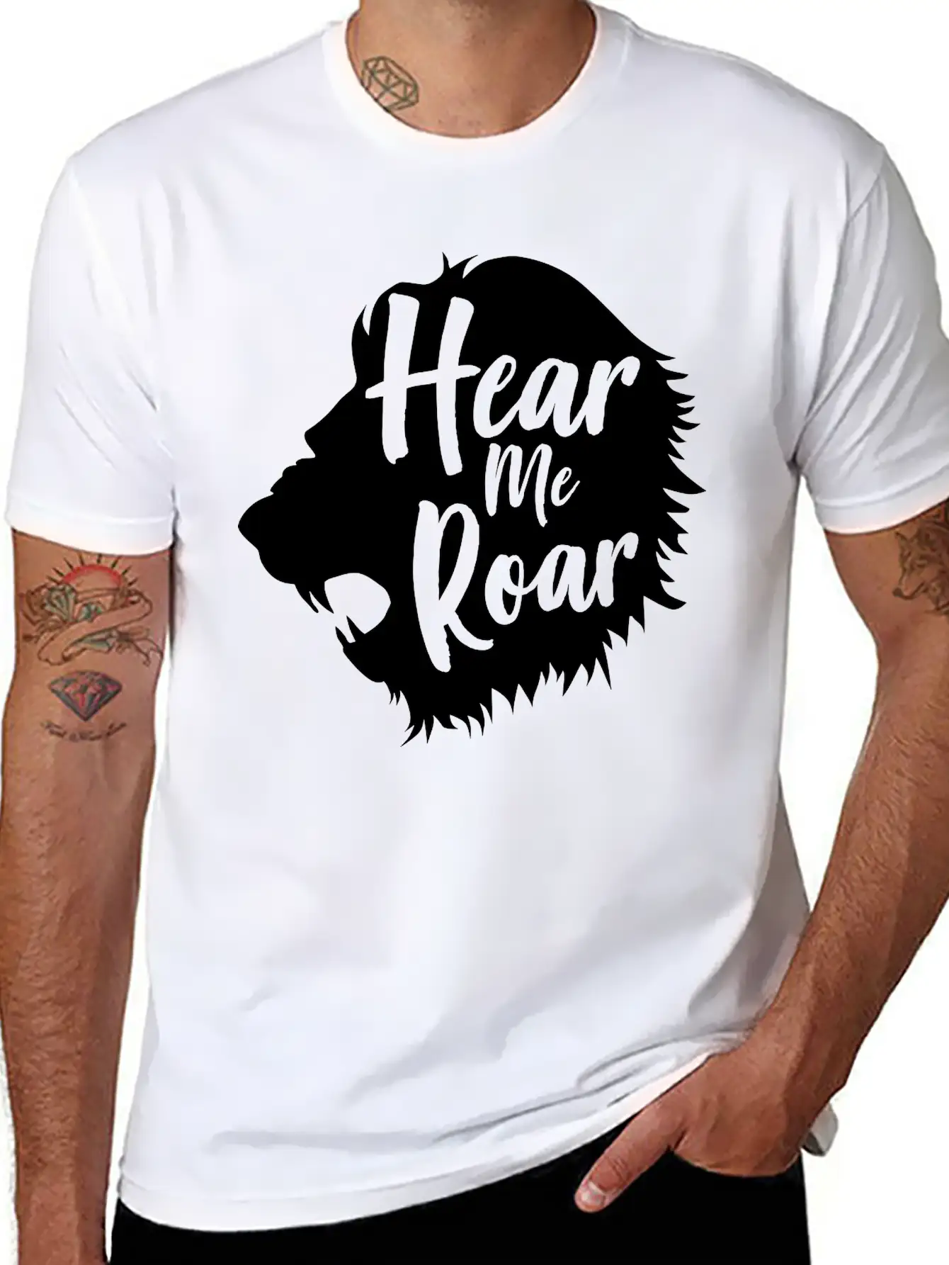 Lion. Hear Me Roar Relaxed Everyday Tee – Lightweight And Durable Cotton