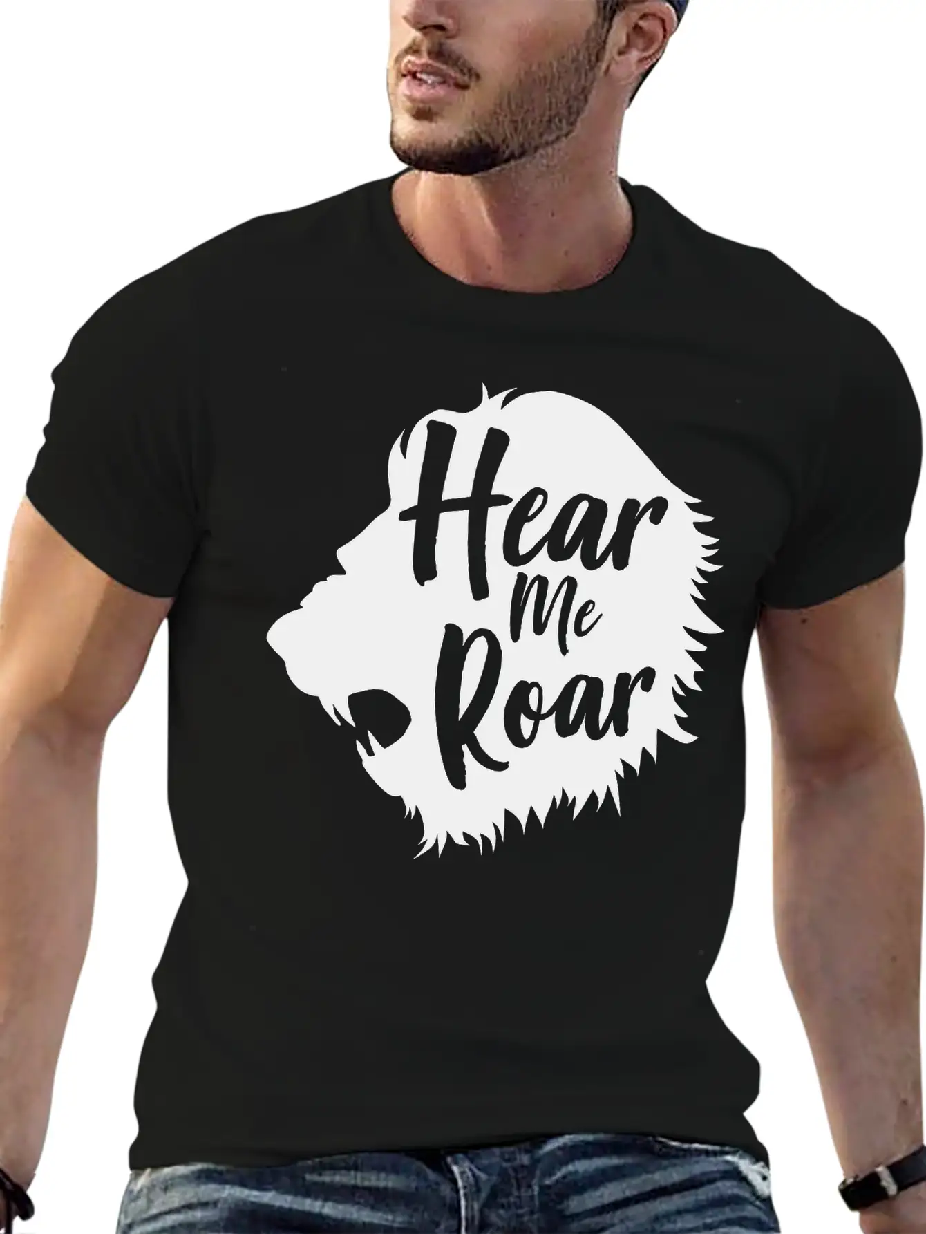 Lion. Hear Me Roar Relaxed Everyday Tee – Lightweight And Durable Cotton