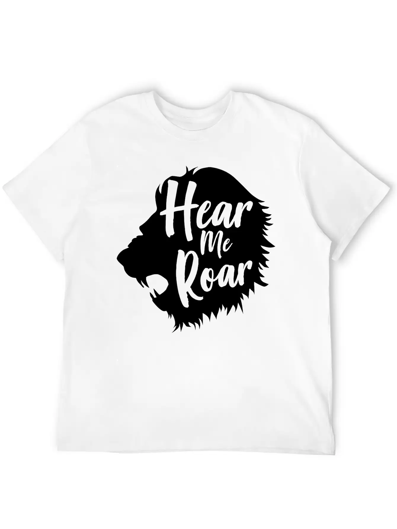 Lion. Hear Me Roar Relaxed Everyday Tee – Lightweight And Durable Cotton