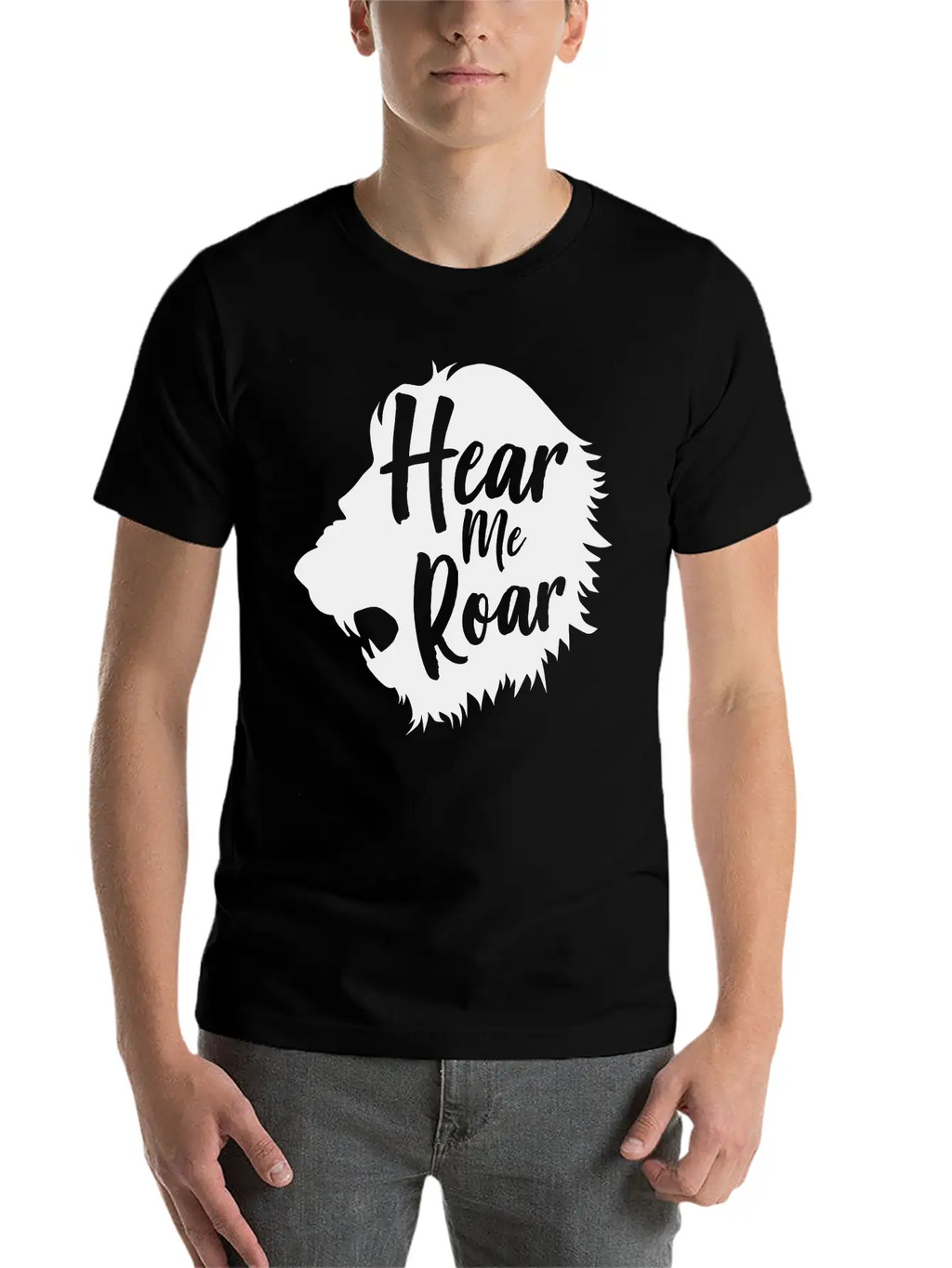 Lion. Hear Me Roar Relaxed Everyday Tee – Lightweight And Durable Cotton