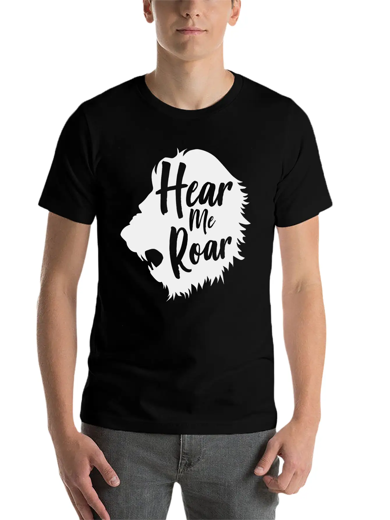 Lion. Hear Me Roar Relaxed Everyday Tee – Lightweight And Durable Cotton