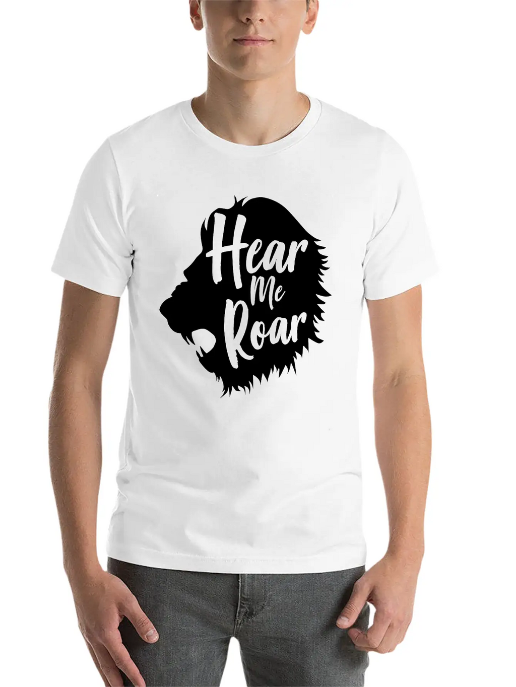 Lion. Hear Me Roar Relaxed Everyday Tee – Lightweight And Durable Cotton