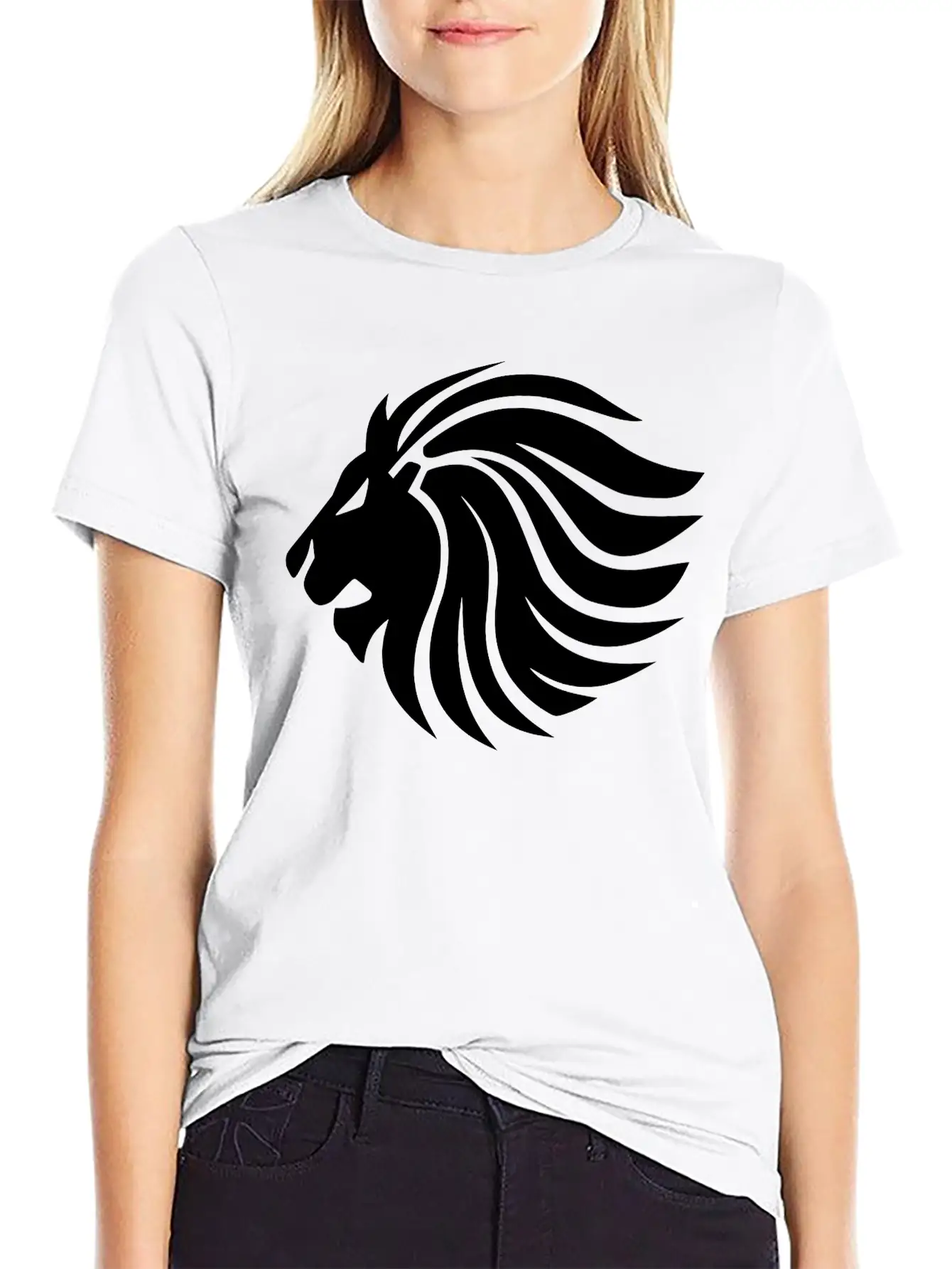 Lion - King Of The Jungle Essential Cotton Tee For Daily Outfits – Unisex Style