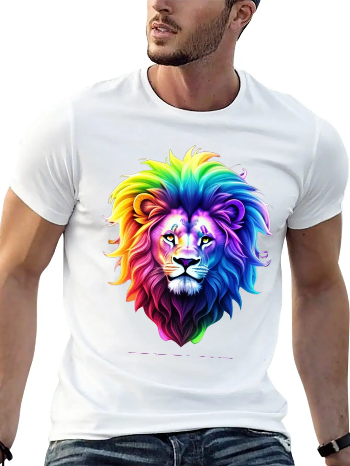 Lion Pride Breathable Soft Cotton T-Shirt – Timeless Casual Look