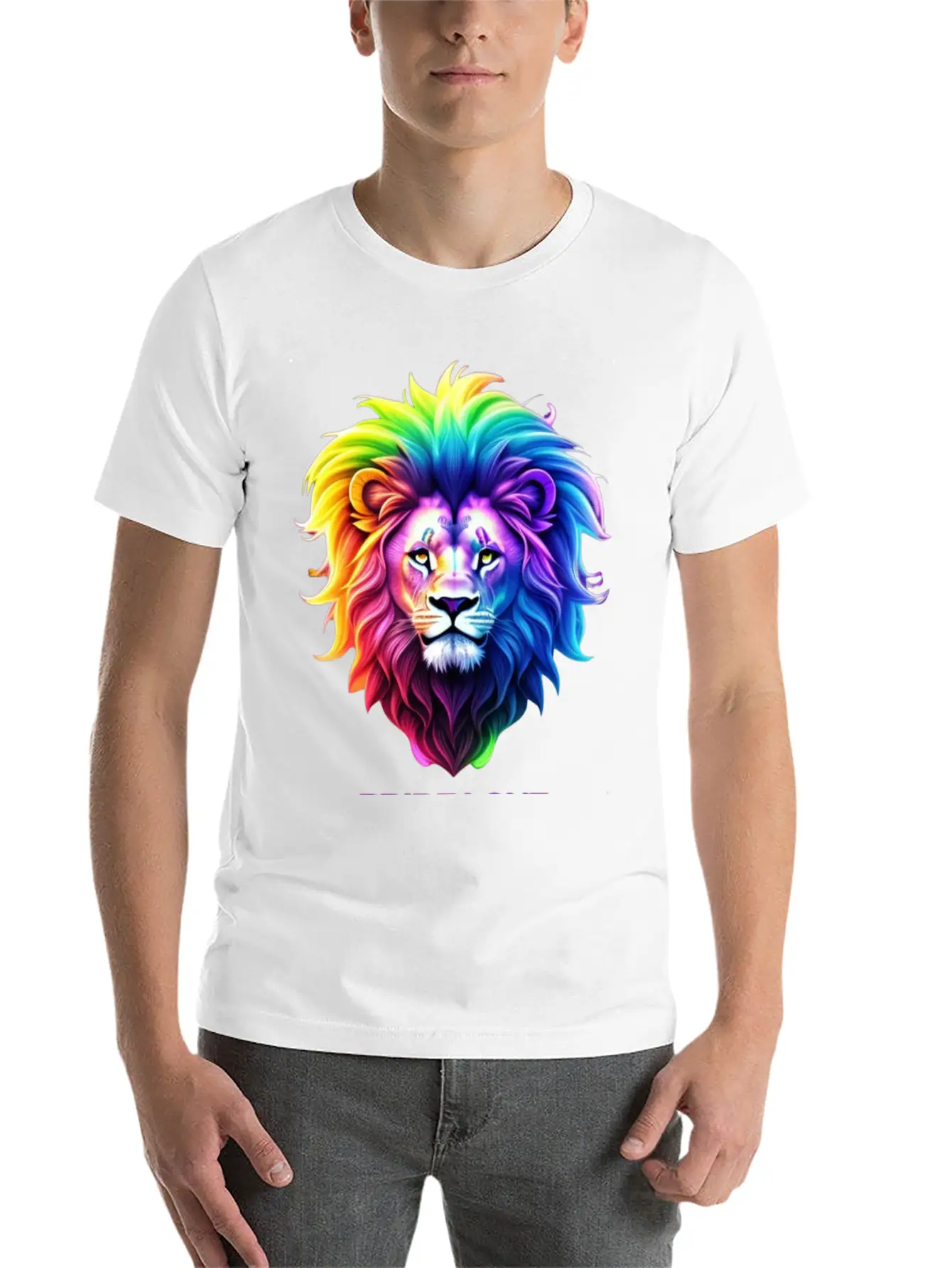 Lion Pride Breathable Soft Cotton T-Shirt – Timeless Casual Look
