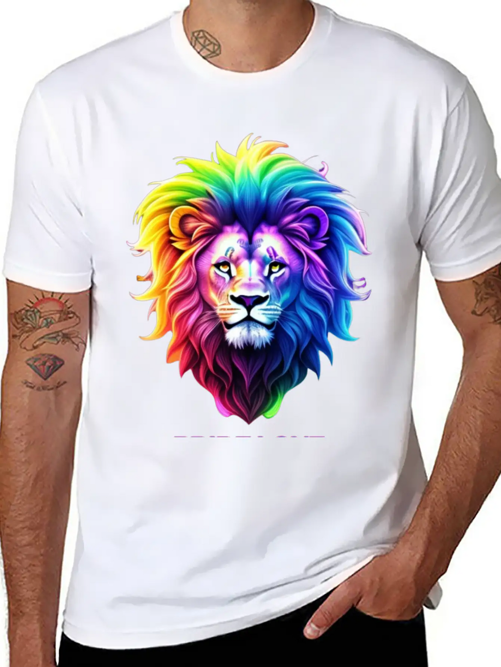 Lion Pride Breathable Soft Cotton T-Shirt – Timeless Casual Look