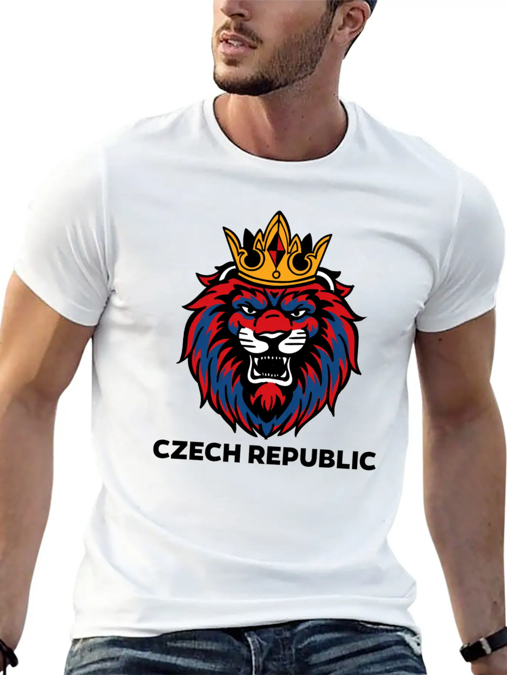 Lion Soccer League Essential Cotton Tee For Daily Outfits – Unisex Style
