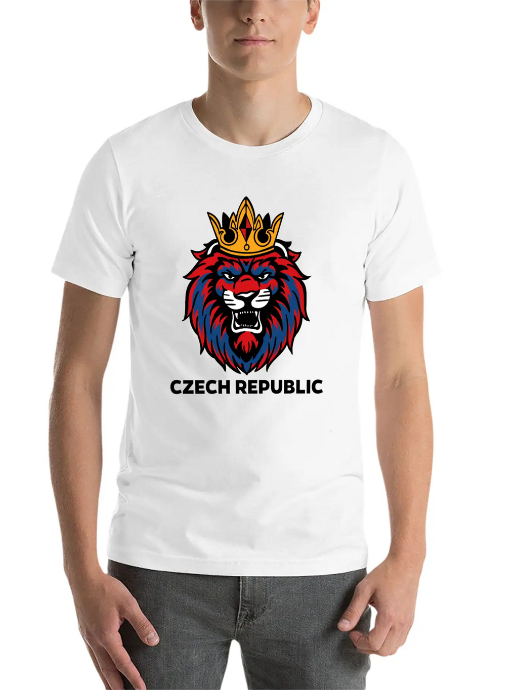 Lion Soccer League Essential Cotton Tee For Daily Outfits – Unisex Style
