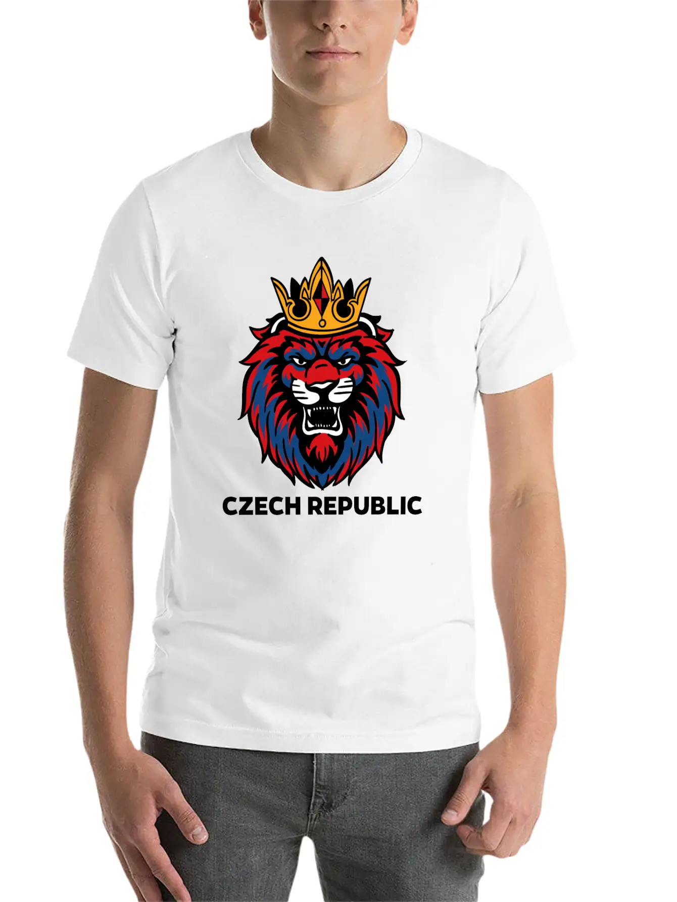 Lion Soccer League Essential Cotton Tee For Daily Outfits – Unisex Style
