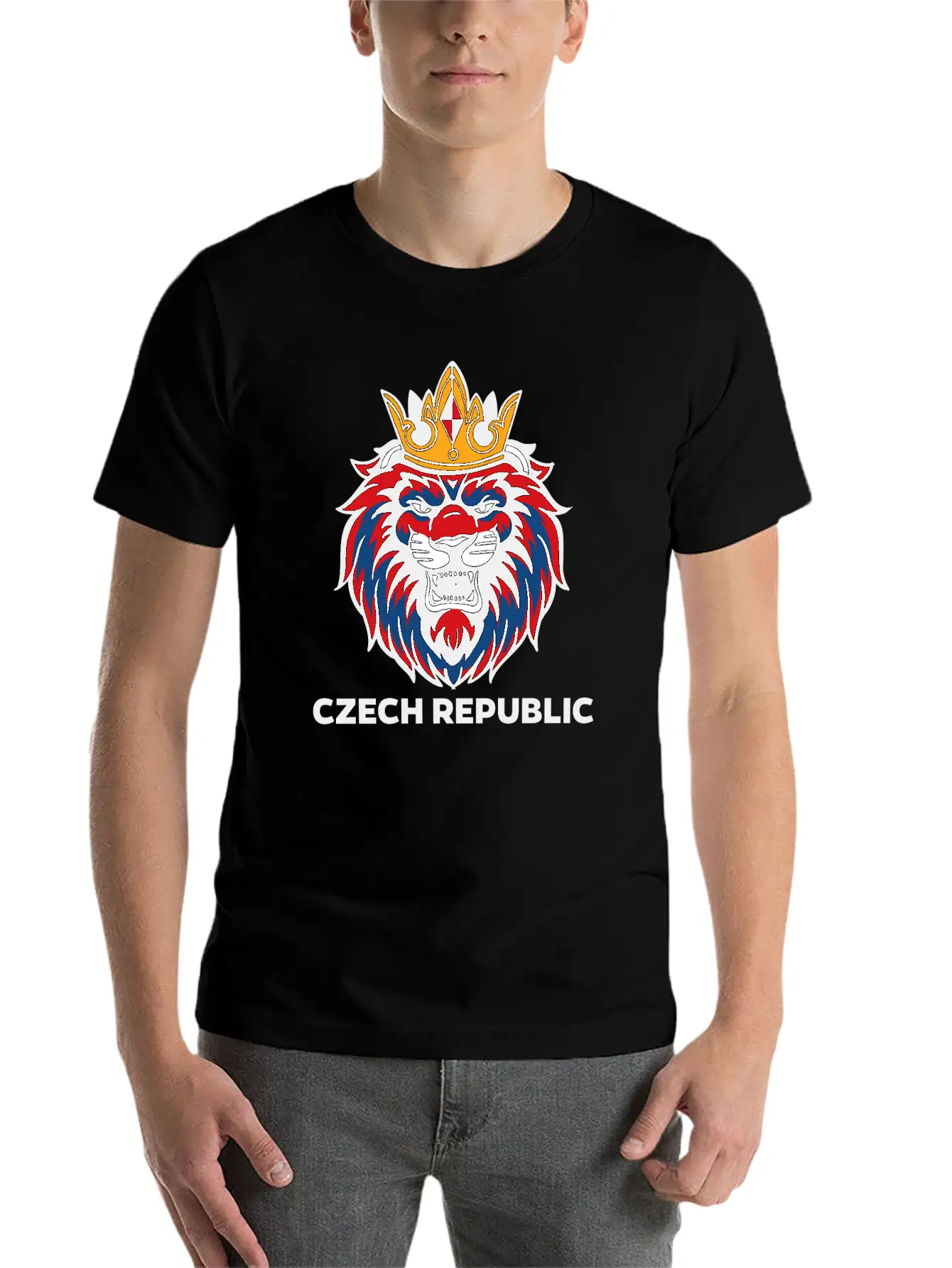 Lion Soccer League Essential Cotton Tee For Daily Outfits – Unisex Style