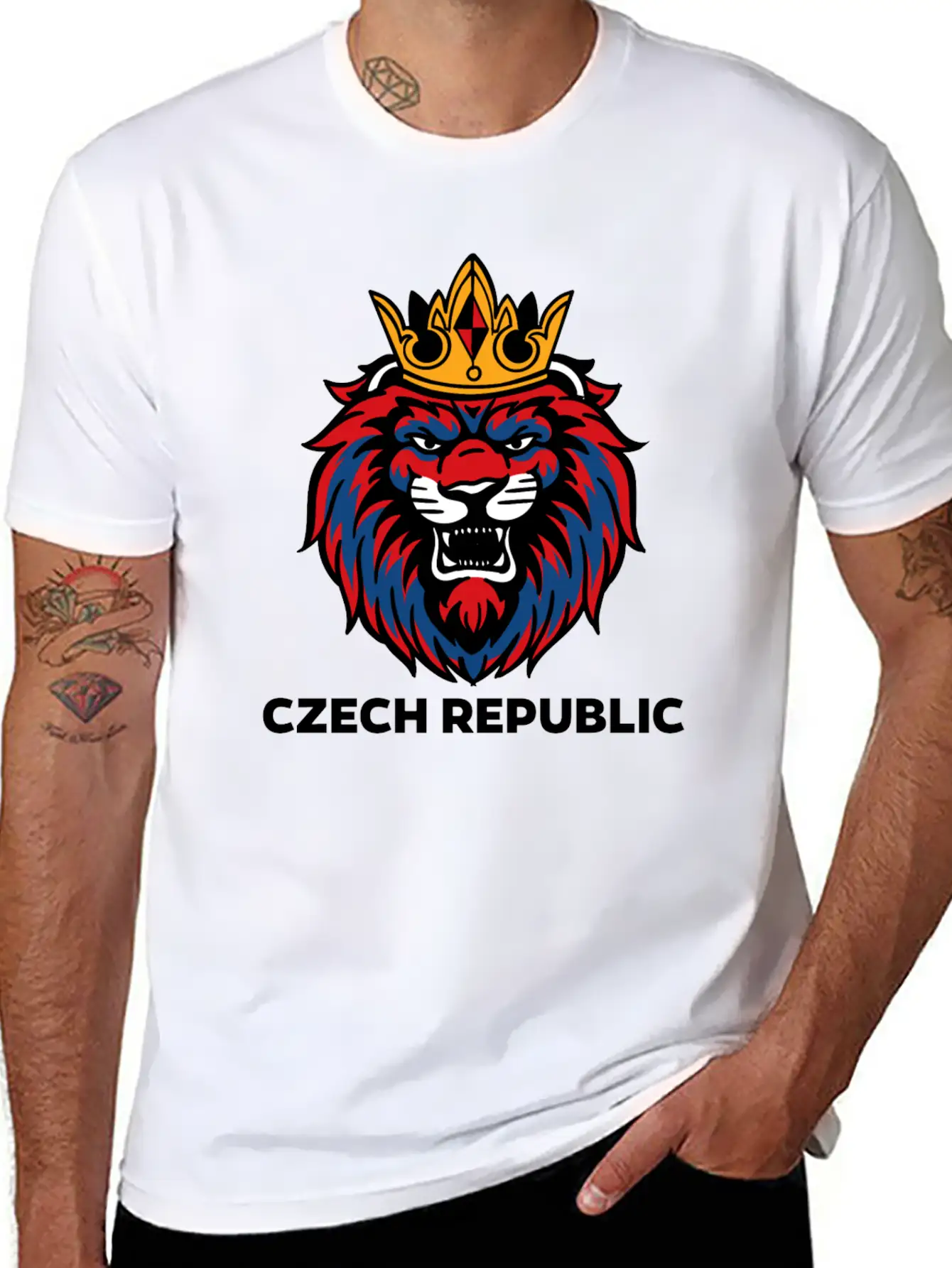 Lion Soccer League Essential Cotton Tee For Daily Outfits – Unisex Style