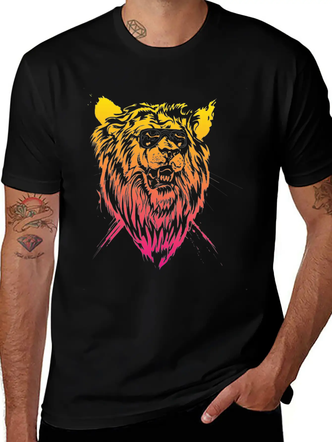 Lion Spirit Relaxed Everyday Tee – Lightweight And Durable Cotton