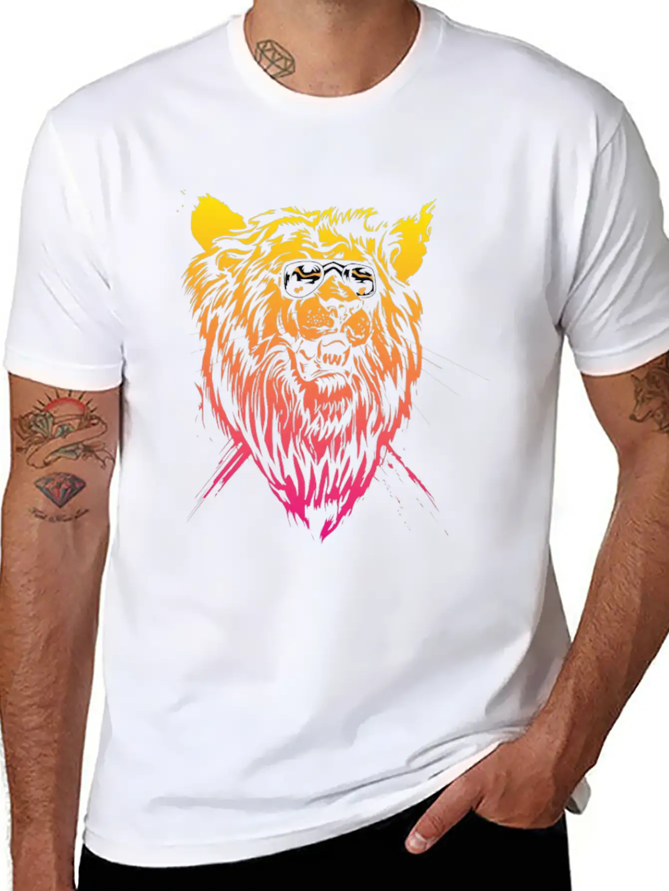 Lion Spirit Relaxed Everyday Tee – Lightweight And Durable Cotton