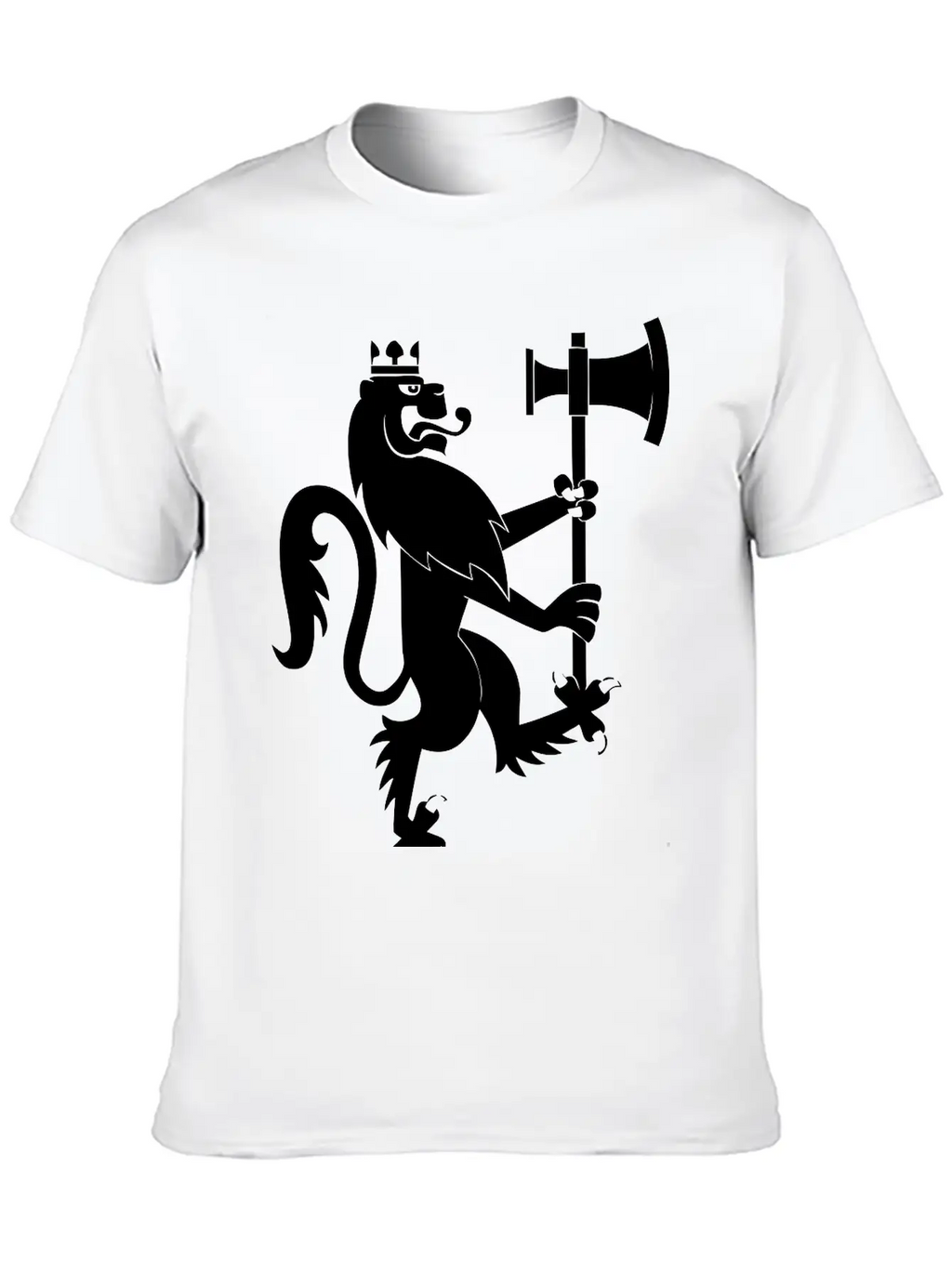 Lion With An Axe Breathable Graphic T-Shirt – Perfect For Casual Days