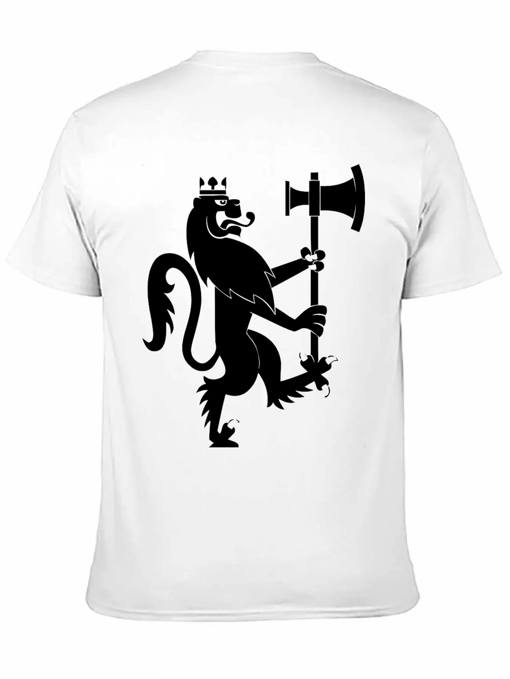 Lion With An Axe Breathable Graphic T-Shirt – Perfect For Casual Days